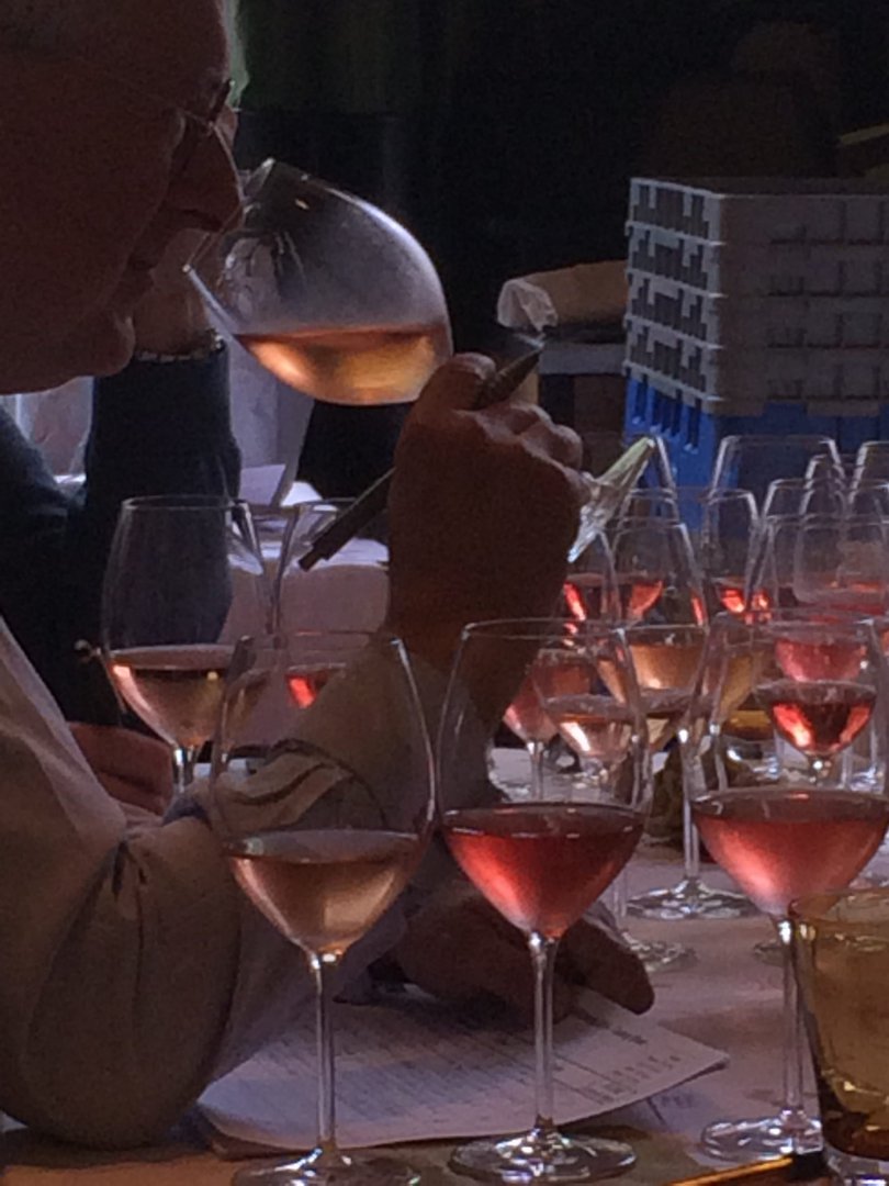 Tasting Rosés at The Drinks Business Rosé Masters