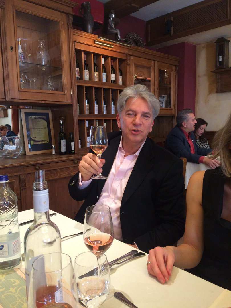 Csaba Maltinsky at lunch at the Bock Ermitage Hotel