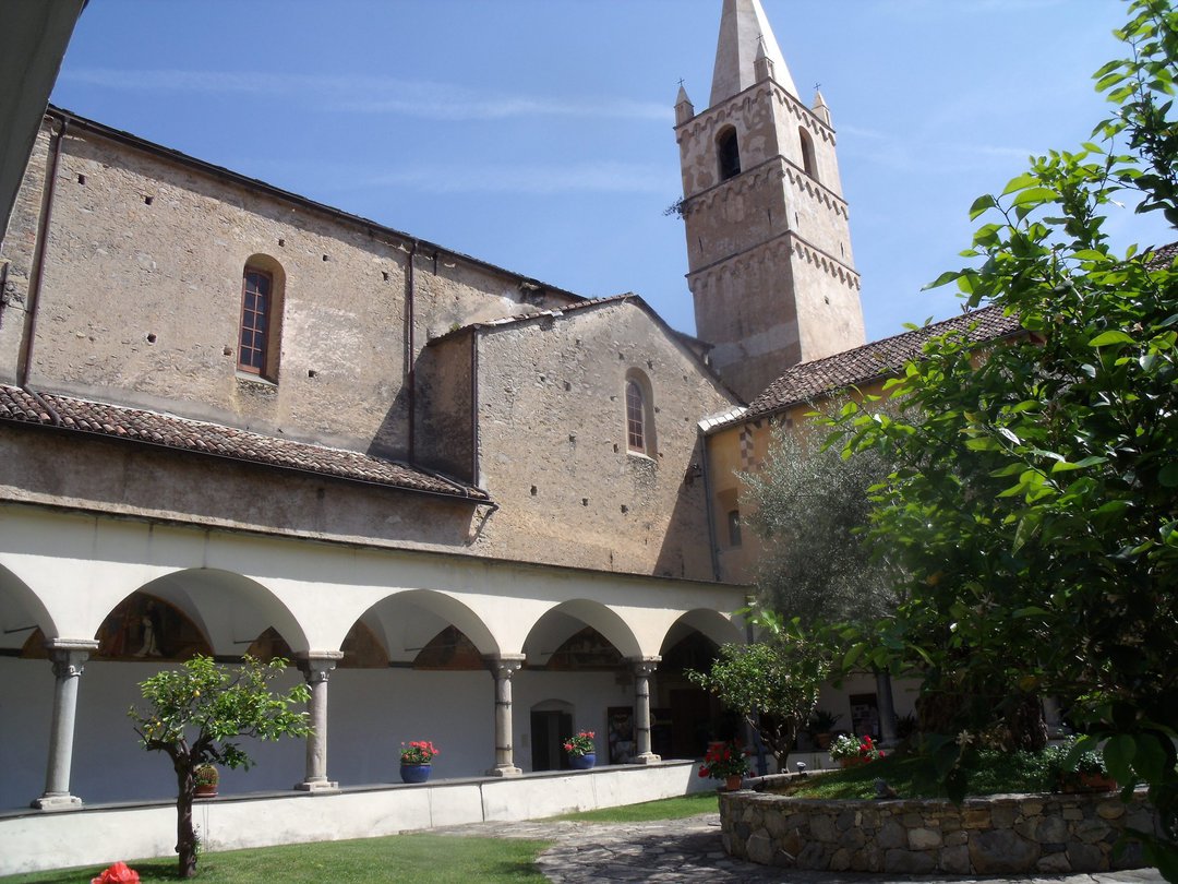 Courtyard and cloisters in the monastery, Taggia