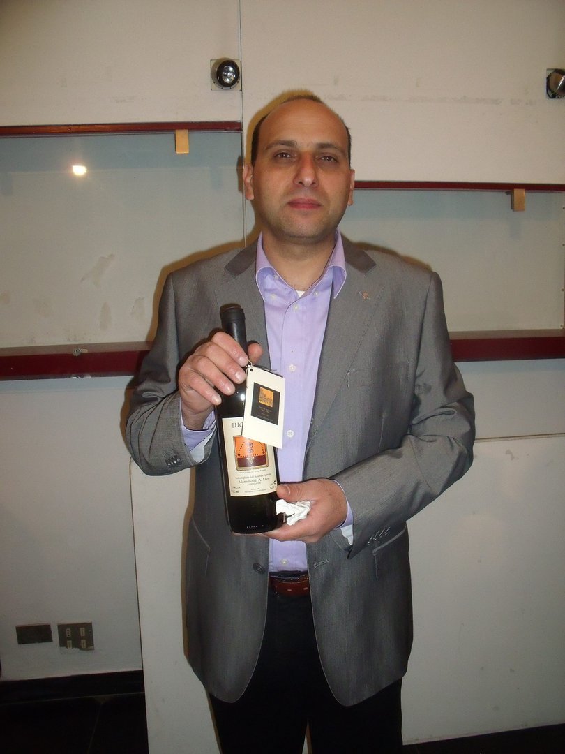 Eros Mammolito and his Moscato di Taggia Eros Mammolito and his Moscato di Taggia