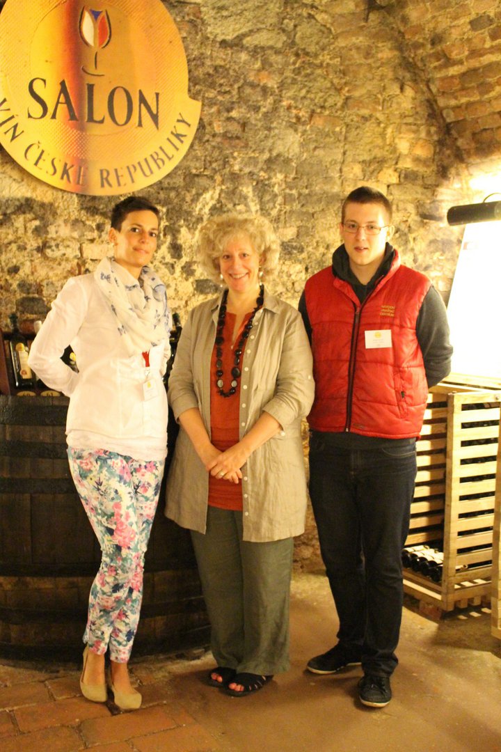 At Salon Vins with Gabriela Janulíková (eft) and Radek Vaculík (right)