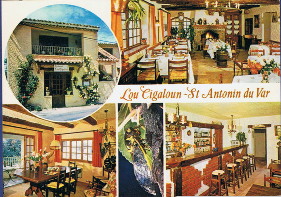 Old postcard of Lou Cigaloun