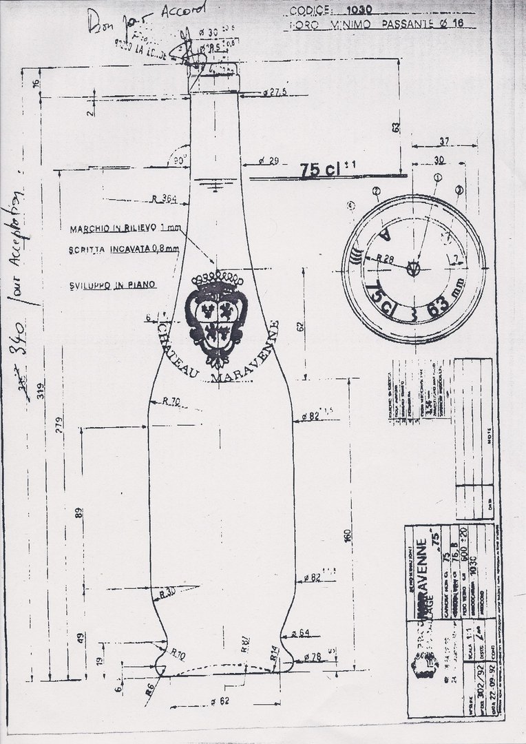 Château Maravenne blueprint 1993